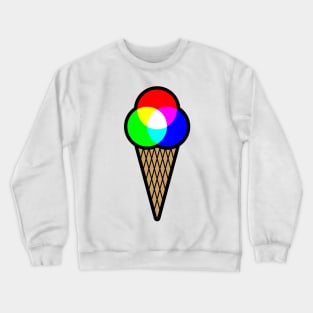 RGB Ice (Red Green Blue Ice Cream) Crewneck Sweatshirt